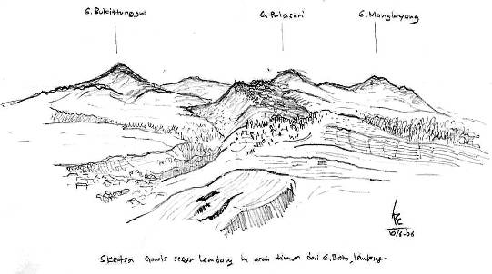The Lembang Fault is a geological feature shaped by Bandung’s volcanic past - Courtesy of the artist Preserving landscapes